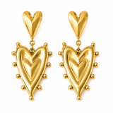 Freya Heart Earrings