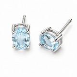 Aquamarine Studs