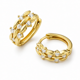 CZ Bubble Hoops