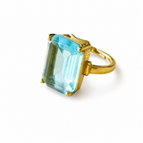 Aquamarine Cocktail Ring