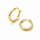 Secret Pearl Hoops