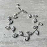 Crystal Leaf Bracelet