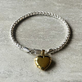 Gold Locket Bracelet