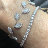 Crystal Leaf Bracelet