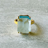 Aquamarine Cocktail Ring