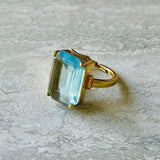 Aquamarine Cocktail Ring