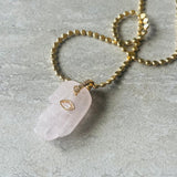 Rose Quartz Hamsa