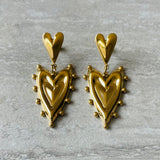 Freya Heart Earrings
