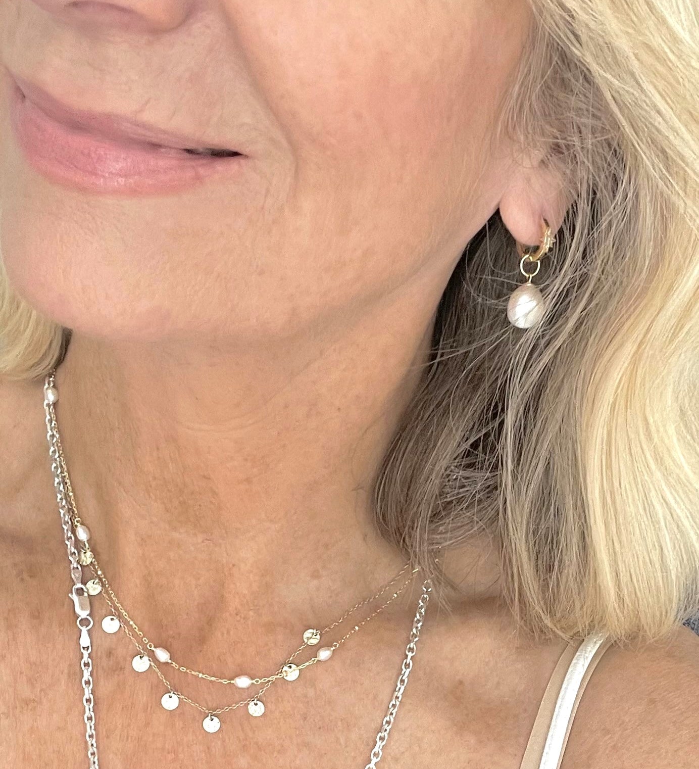 Carrie Pearl Hoops